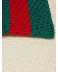 Gucci Web Knitted Coton Polo Shirt