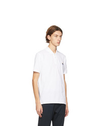 Ps By Paul Smith White And Blue Angel Polo