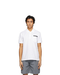 Givenchy White Bonded Tape Polo