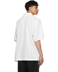 Mastermind Japan White Boxy Polo Shirt