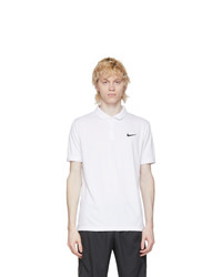 Nike White Dri Fit Polo
