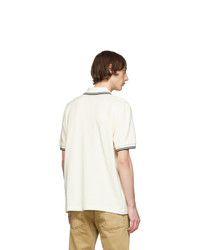 Comme des Garcons Homme Deux White Fred Perry Edition Pique Polo