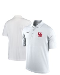 Nike White Houston Cougars Varsity Dri Fit Polo