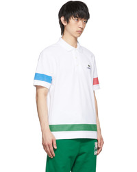 Awake NY White Lacoste Edition Cotton Polo