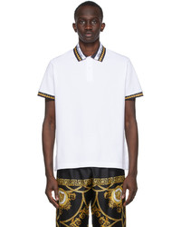 VERSACE JEANS COUTURE White Logo Garland Polo