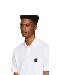 Dolce and Gabbana White Logo Patch Polo