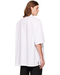 Valentino White Spread Collar Shirt