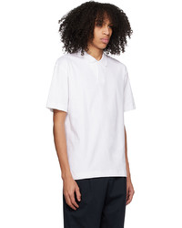 Sunspel White Towelling Polo