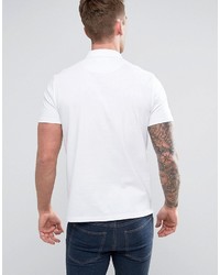 Lyle & Scott Woven Collar Polo Shirt White