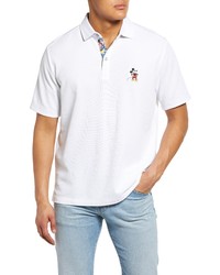 Tommy Bahama X Disney Jungle Jubilee Five Oclock Islandzone Polo In Bright White At Nordstrom