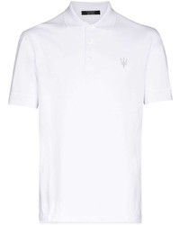 Ermenegildo Zegna X Maserati Logo Embroidered Polo Shirt