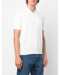Bally Zip Detail Short Sleeve Polo Shirt