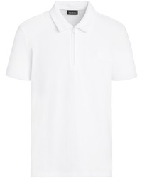 Ermenegildo Zegna Zipped Short Sleeve Polo Shirt