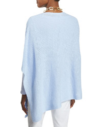 Eileen Fisher Organic Linen Cotton Slub Ribbed Poncho Plus Size