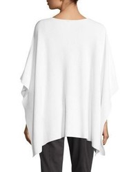 Eileen Fisher Solid Boatneck Poncho