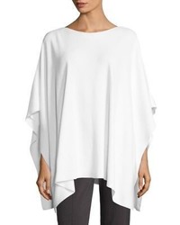 Eileen Fisher Solid Boatneck Poncho
