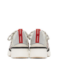 Isabel Marant Off White And Red Kindsay Sneakers