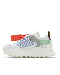 Off-White White And Blue Odsy 1000 Sneakers