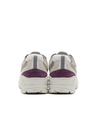 Filling Pieces White And Purple Low Curve Iceman Sneakers