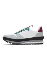 Givenchy White And Purple Tr3 Runner Sneakers