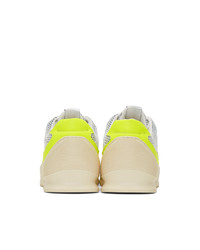 Filling Pieces White And Yellow Plasma Orbit 20 Low Sneakers