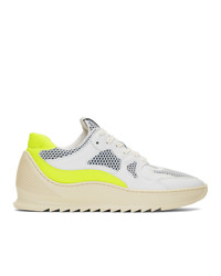 Filling Pieces White And Yellow Plasma Orbit 20 Low Sneakers