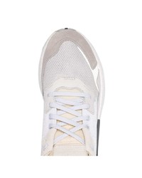 adidas White Nite Jogger Suede And Leather Low Top Sneakers