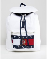 Tommy Jeans 60 Limited Capsule Backpack With Crest Flag In White