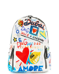 Dolce & Gabbana Dubai Graffiti Printed Backpack