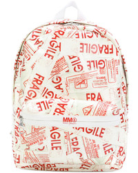 MM6 MAISON MARGIELA Fragile Print Backpack