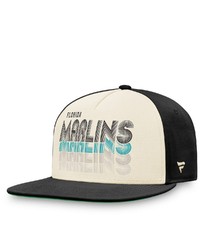 FANATICS Branded Creamblack Miami Marlins True Classic Gradient Snapback Hat At Nordstrom