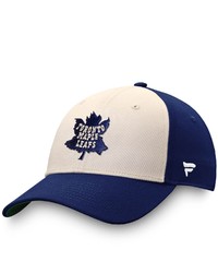 FANATICS Branded Creamblue Toronto Maple Leafs True Classics Snapback Hat