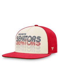 FANATICS Branded Creamred Washington Senators True Classic Gradient Snapback Hat At Nordstrom