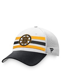 FANATICS Branded Whiteblack Boston Bruins 2021 Nhl Draft Authentic Pro On Stage Trucker Snapback Hat At Nordstrom