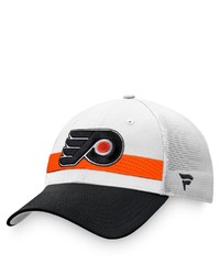 FANATICS Branded Whiteblack Philadelphia Flyers 2021 Nhl Draft Authentic Pro On Stage Trucker Snapback Hat At Nordstrom