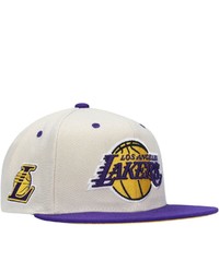 Mitchell & Ness Cream Los Angeles Lakers Sail Two Tone Snapback Hat At Nordstrom