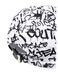 VERSACE JEANS COUTURE Graffitti Print Cotton Baseball Cap