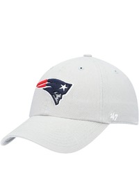 '47 Gray New England Patriots Clean Up Adjustable Hat