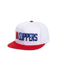 Mitchell & Ness Nba Core Basic La Clippers Snapback Baseball Cap