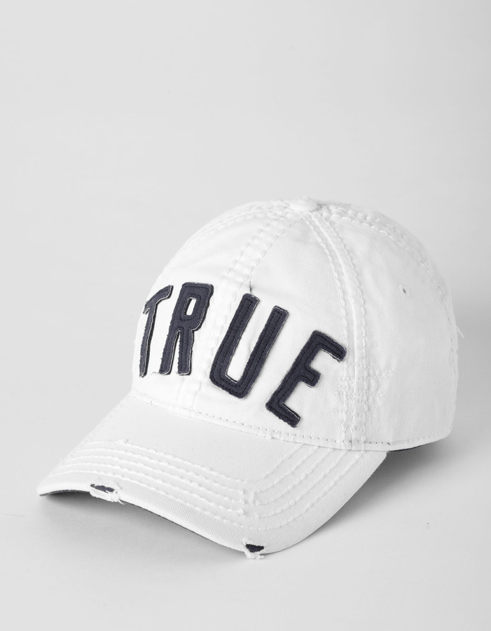 white true religion hat