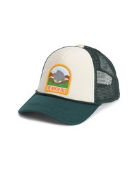 The North Face Valley Trucker Hat In Wreath Grn Brown Vntg White At Nordstrom