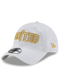New Era White Atlanta United Fc Secondary Jersey Hook 9twenty Adjustable Hat