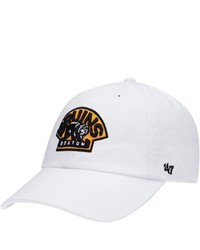 '47 White Boston Bruins Alternate Logo Clean Up Adjustable Hat At Nordstrom