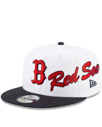 New Era White Boston Red Sox Vintage 9fifty Snapback Hat