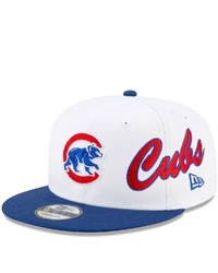 New Era White Chicago Cubs Vintage 9fifty Snapback Hat