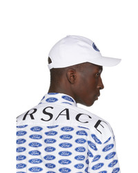 Versace White Ford Edition Logo Cap