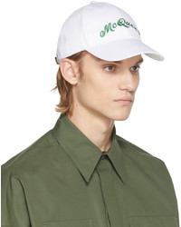 Alexander McQueen White Green Logo Cap