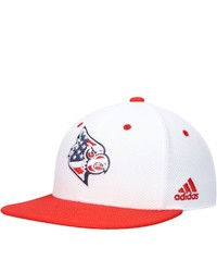 adidas White Louisville Cardinals On Field Baseball Fitted Hat At Nordstrom