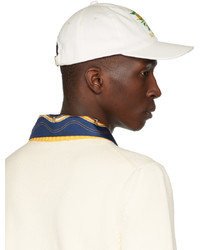 Casablanca White Memphis Embroidered Cap