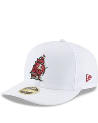 New Era White Tampa Bay Buccaneers Alternate Logo Omaha Low Profile 59fifty Fitted Hat